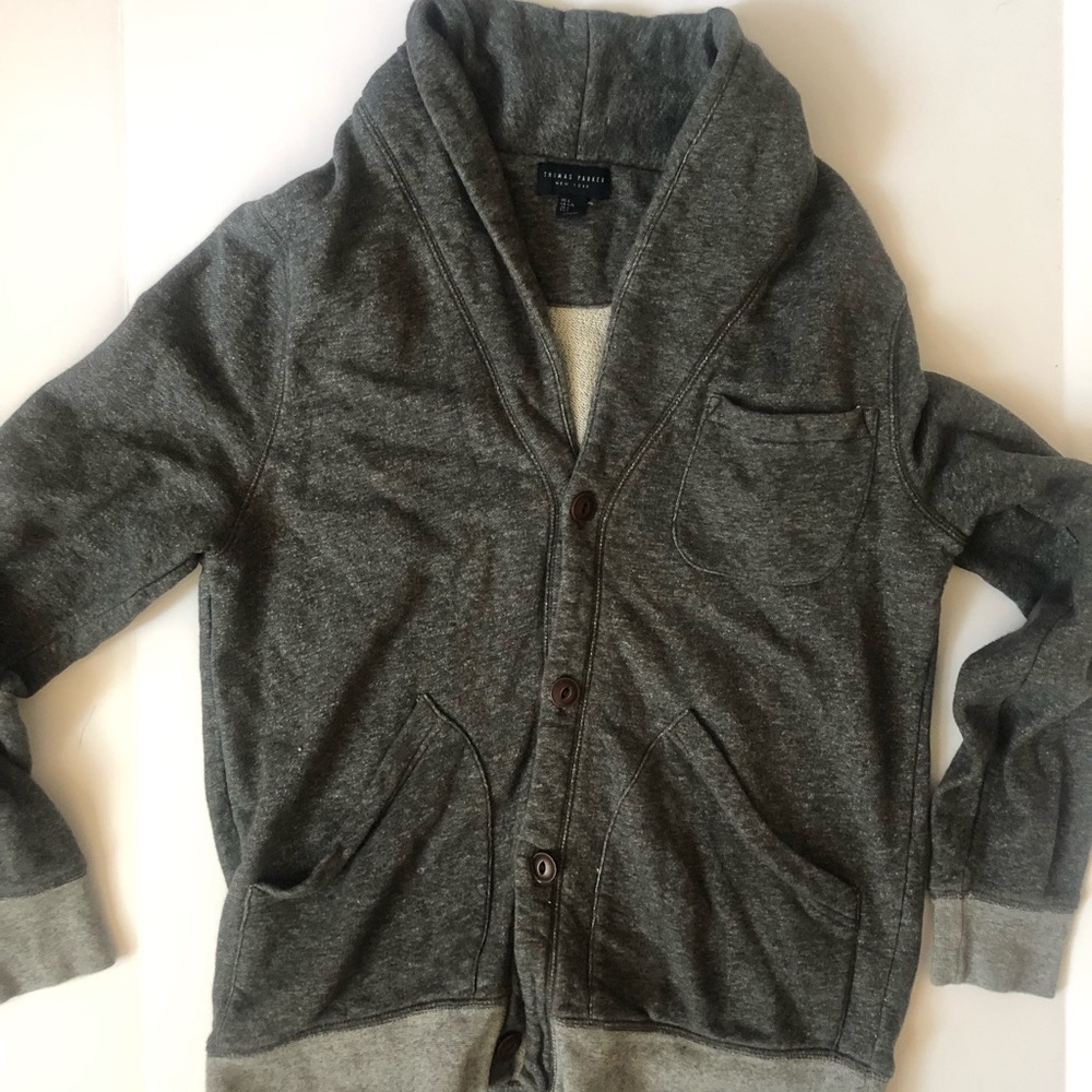 Thomas Parker sweatshirt button front